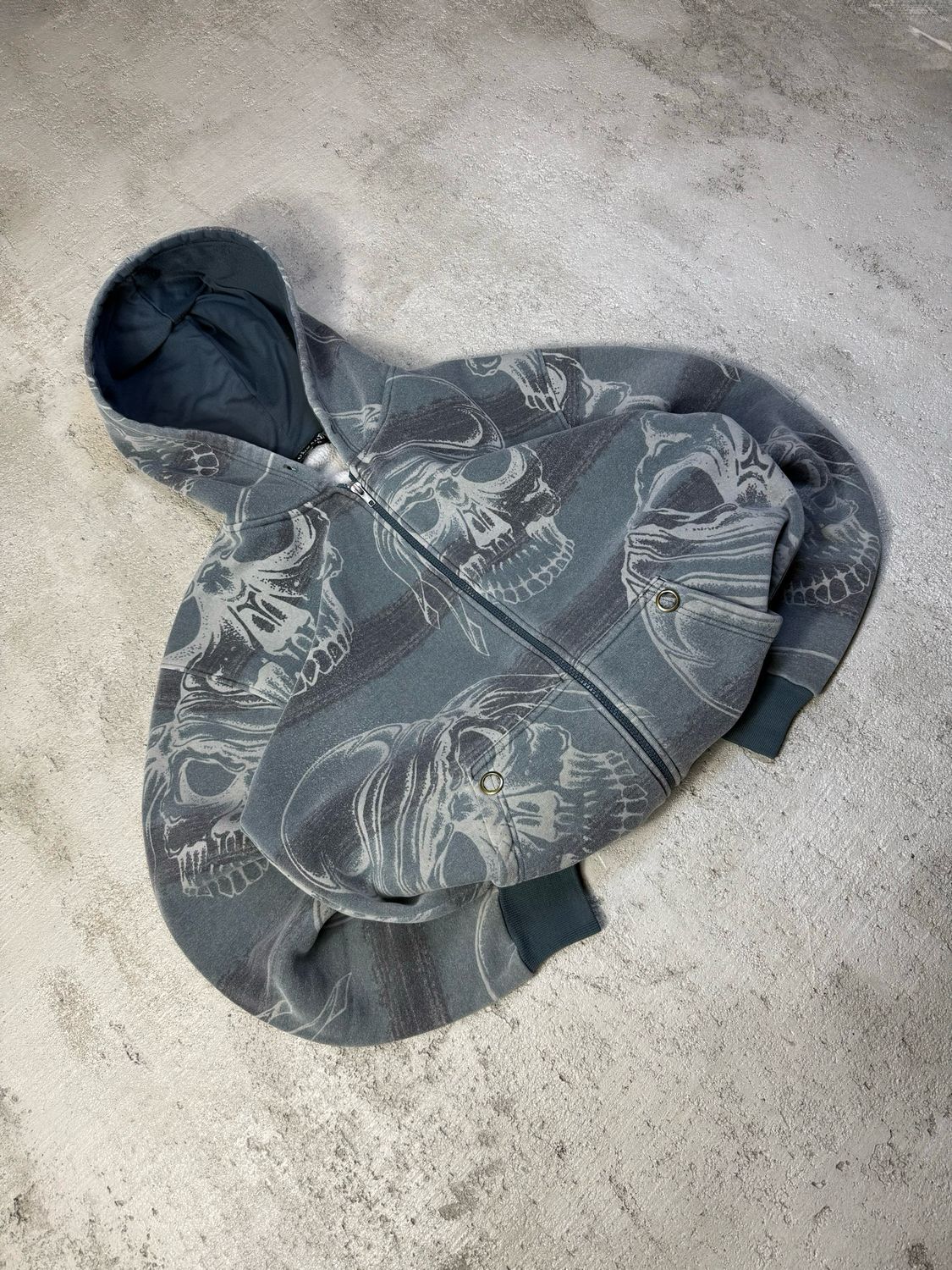 Bluza Skull Fullprint 90s Hoodie M