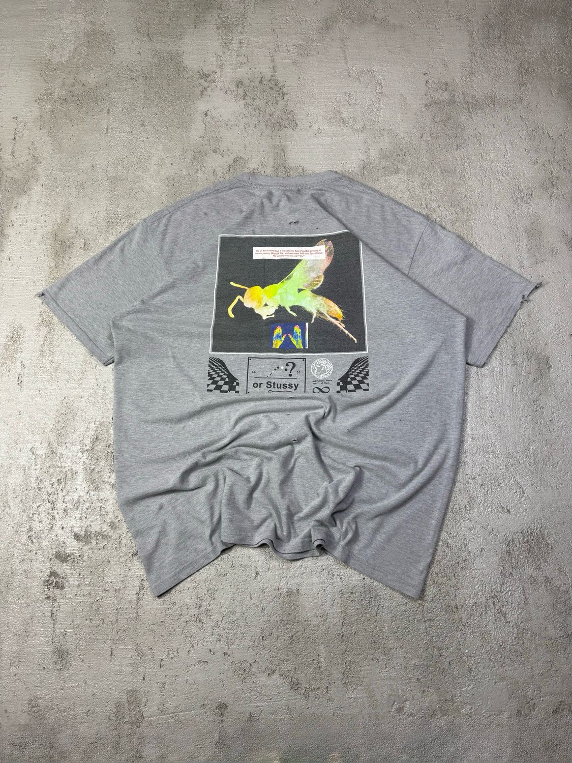 Koszulka Stussy Full Time Spirit Guide Distress L