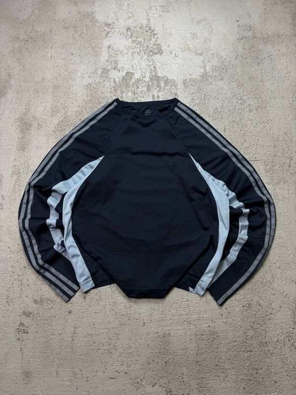 Bluza Adidas Gra/Stripes Sport Long Black M