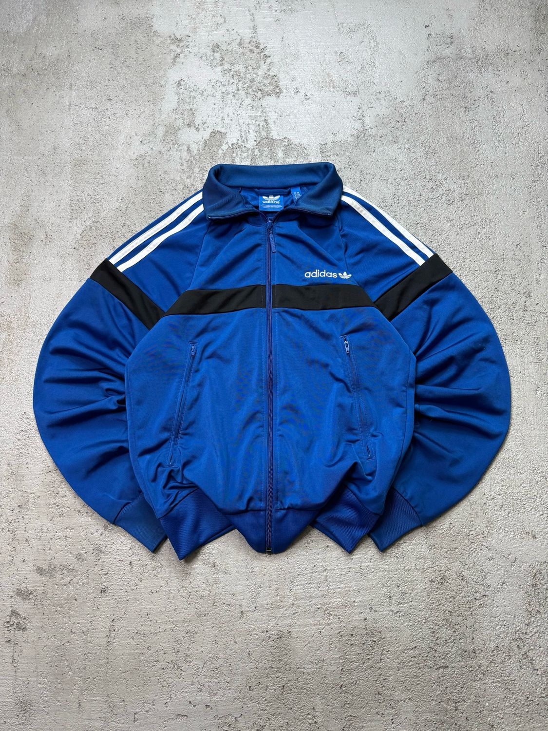 Bluza Adidas Originals Wh/Stripes Sport Zipper Blue S
