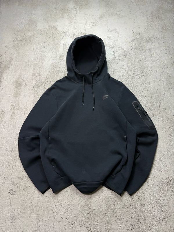 Bluza Nike Tech Fleece Bla/Logo Hoodie Black M