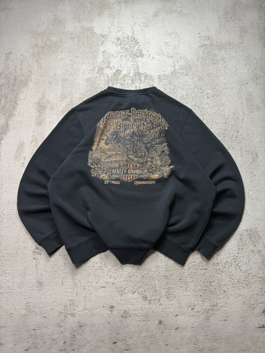 Bluza Harley Davidson Logo Bremen Crewneck Black XL