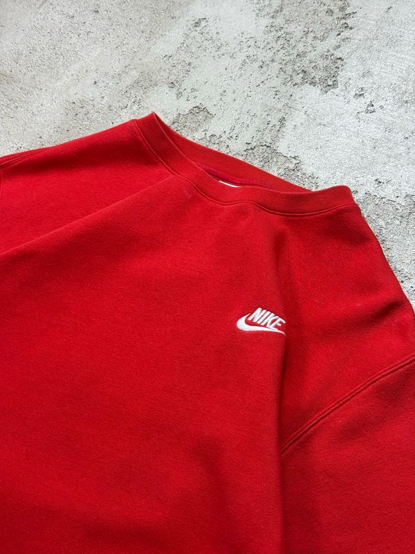 Bluza Nike Wh/Logo Crewneck Red L