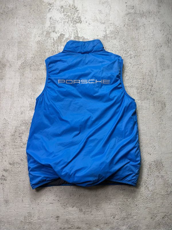 Kamizelka Porsche Reversed Puffer Vest Blue/Gray M