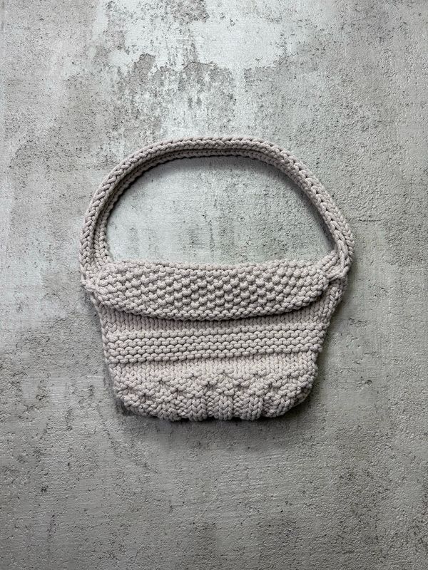 Torebka Handmade Knitted Bag Creme ONE SIZE