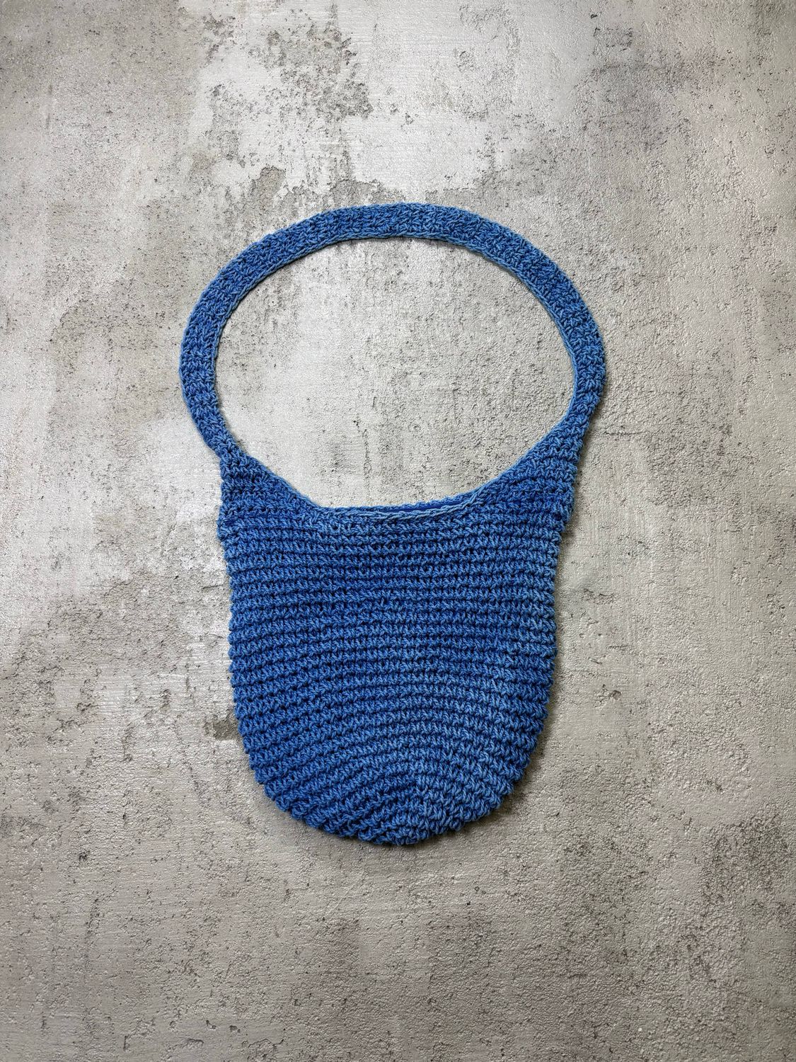 Torebka Handmade Knitted Zip Bag Blue ONE SIZE
