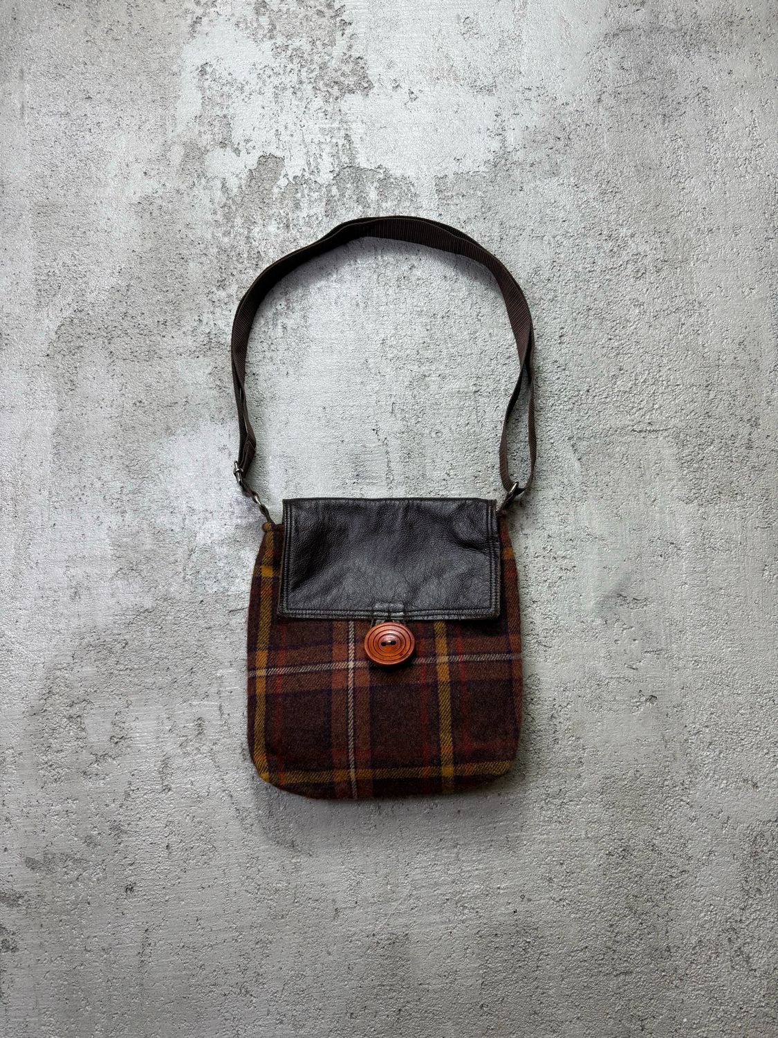 Torebka DontBitchStitch Handmade Tartan Shoulder Bag Brown ONE SIZE