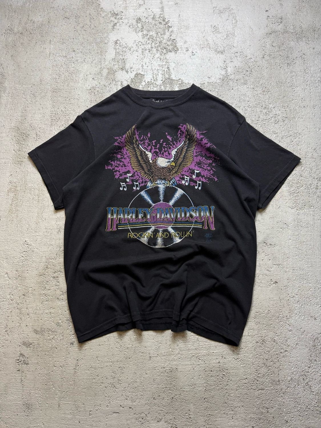 Koszulka Harley Davidson Foot Locker Eagle Tee Black M