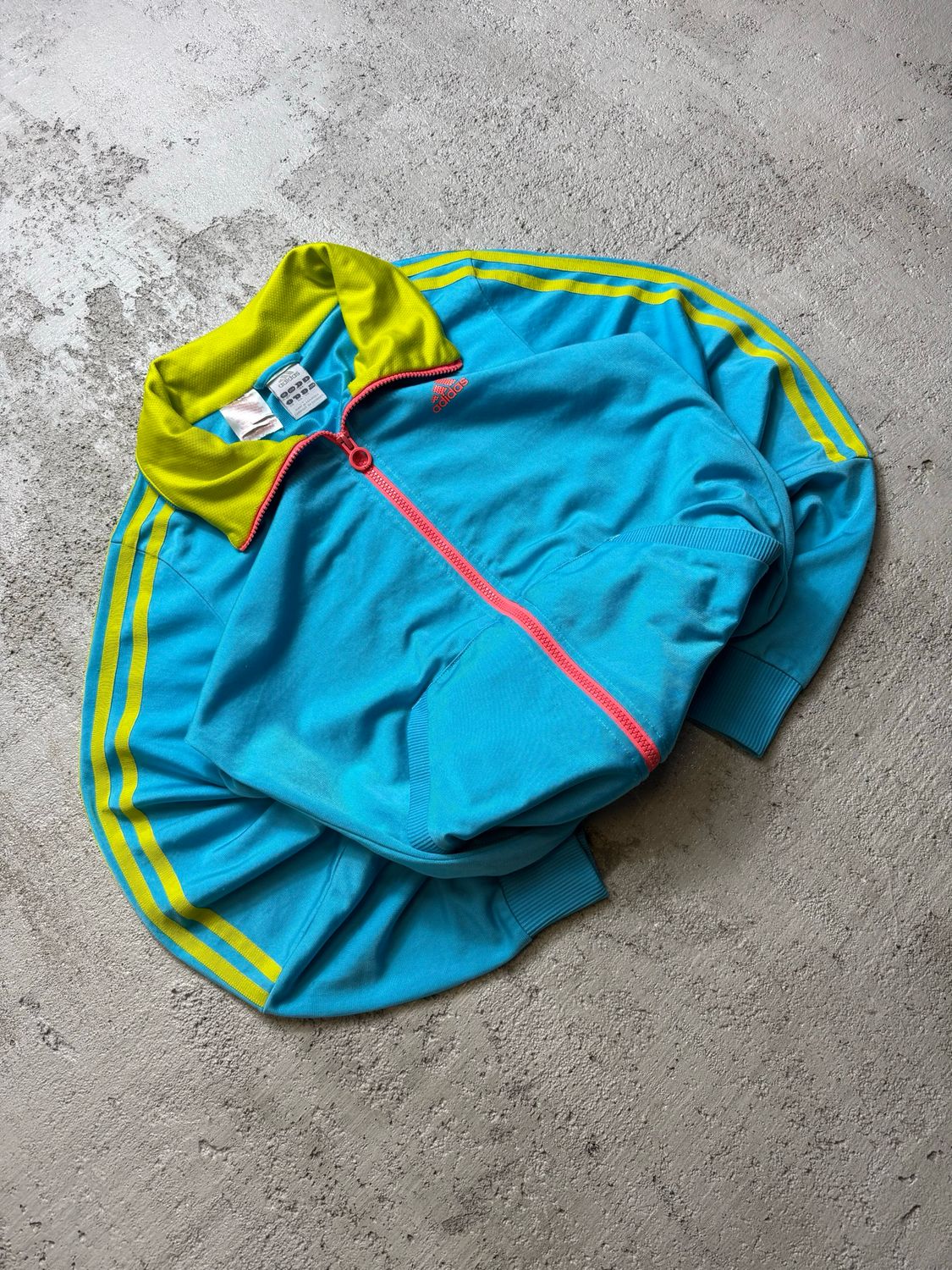 Bluza Adidas Ye/Stripes Red/Logo Sport Zipper Blue S