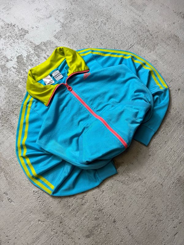 Bluza Adidas Ye/Stripes Red/Logo Sport Zipper Blue S