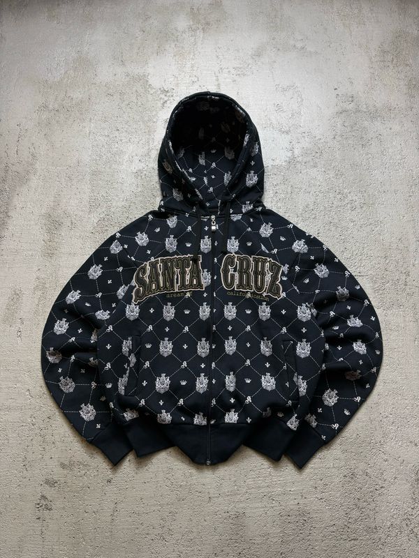 Bluza Santa Cruz Brest Print Zip Hoodie Black S