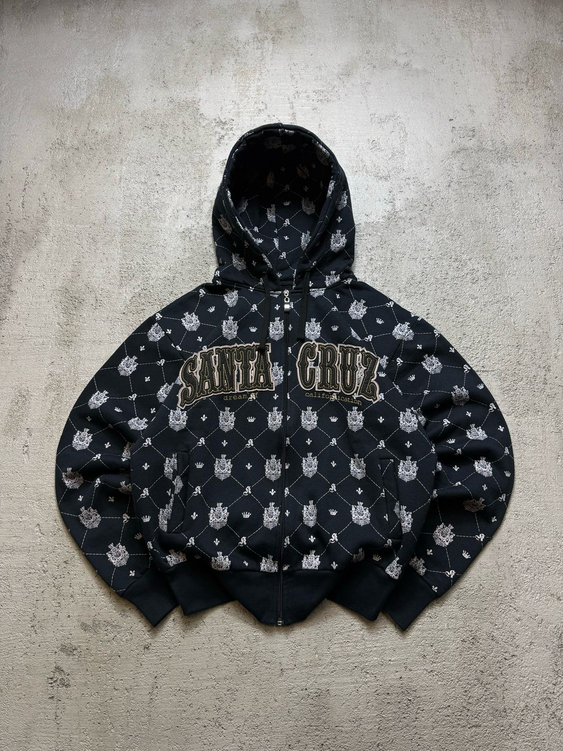 Bluza Santa Cruz Brest Print Zip Hoodie Black S