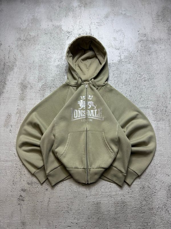 Bluza Lonsdale Sil/Logo Zip Hoodie Khaki M