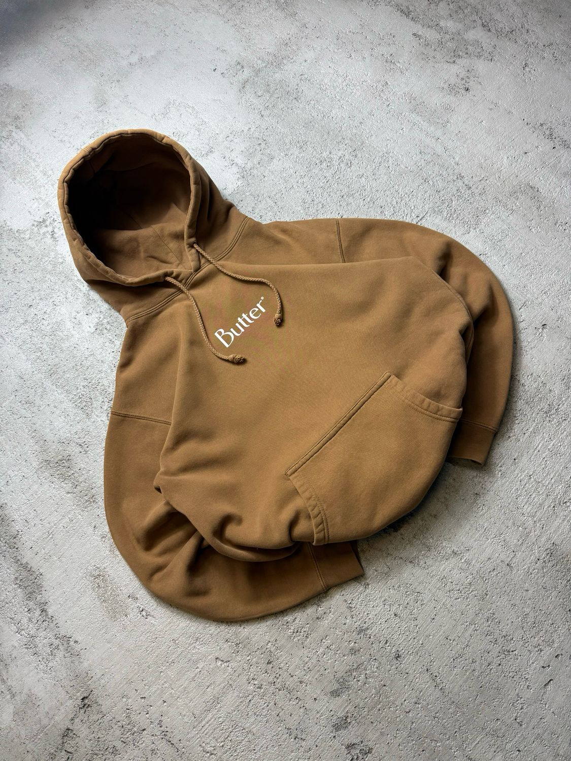 Bluza Butter Wh/Logo Hoodie Brown M