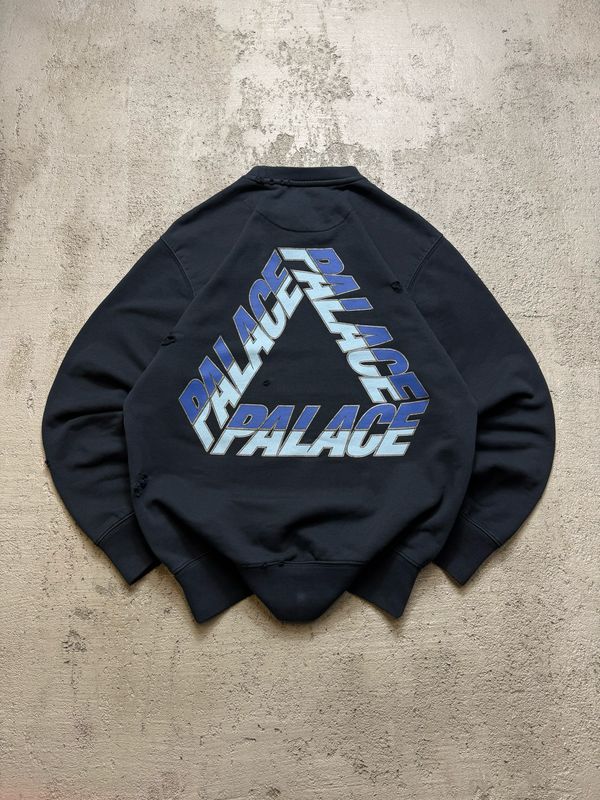 Bluza Palace Split P3 Triferg Distressed Crewneck Navy S
