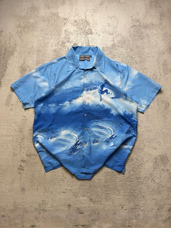 Koszula Rick Ass Crew Surfer Hawaii Shirt Blue L