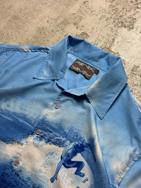 Koszula Rick Ass Crew Surfer Hawaii Shirt Blue L