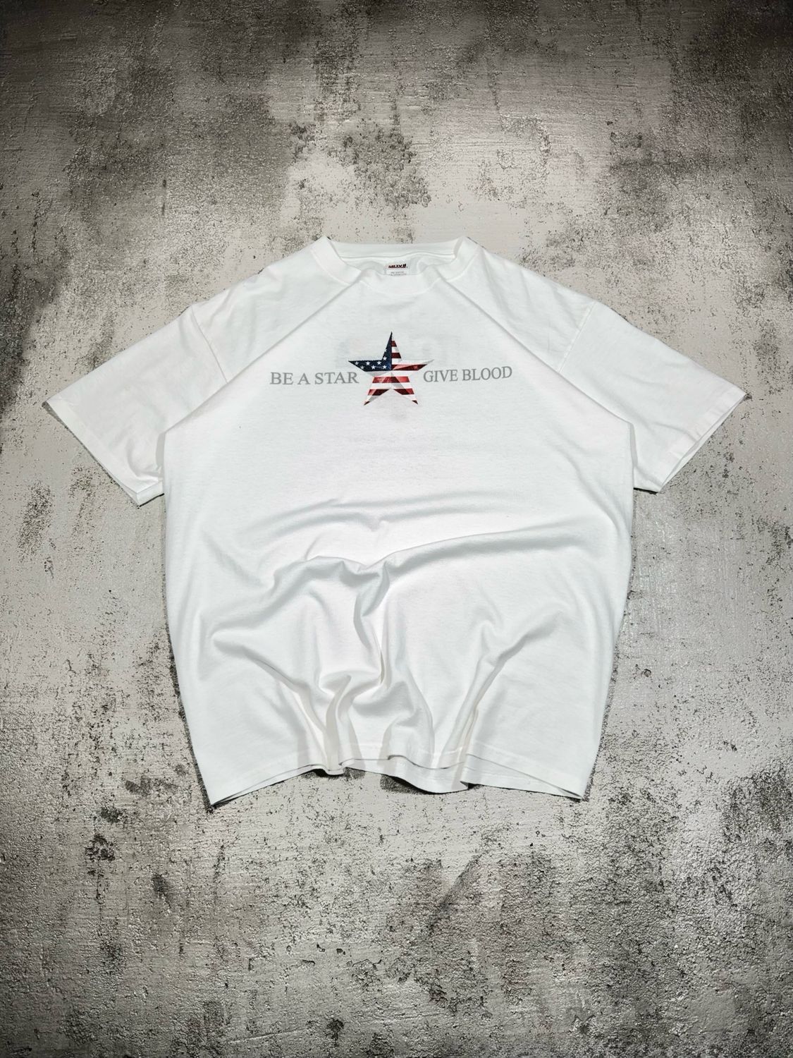 Koszulka American Flag Be Star Give Blood L