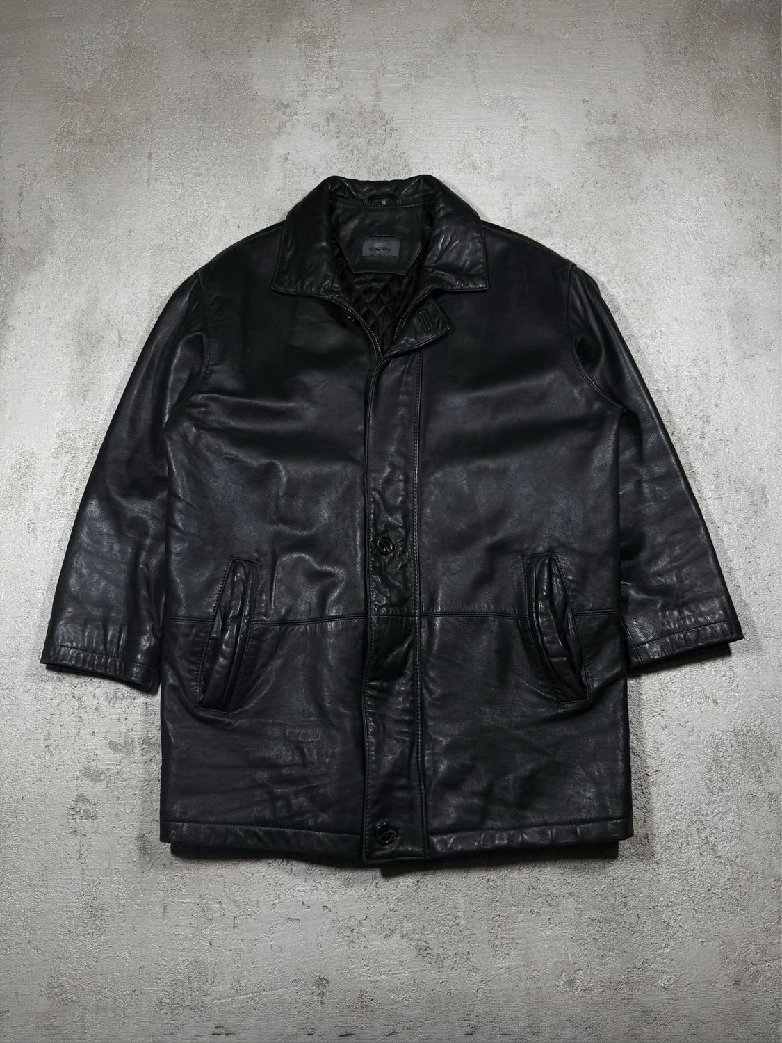 Kurtka Leather Coat Płaszcz M