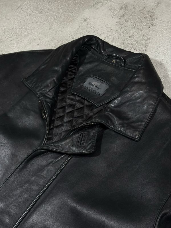 Kurtka Leather Coat Płaszcz M