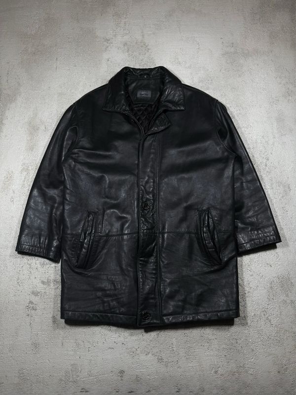 Kurtka Leather Coat Płaszcz M