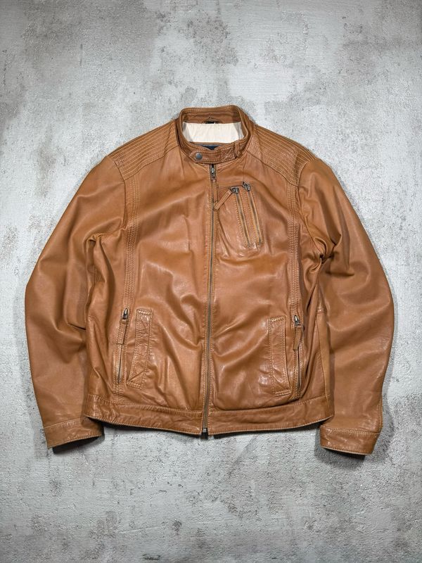 Kurtka Machiavelli Leather Jacket Brown M