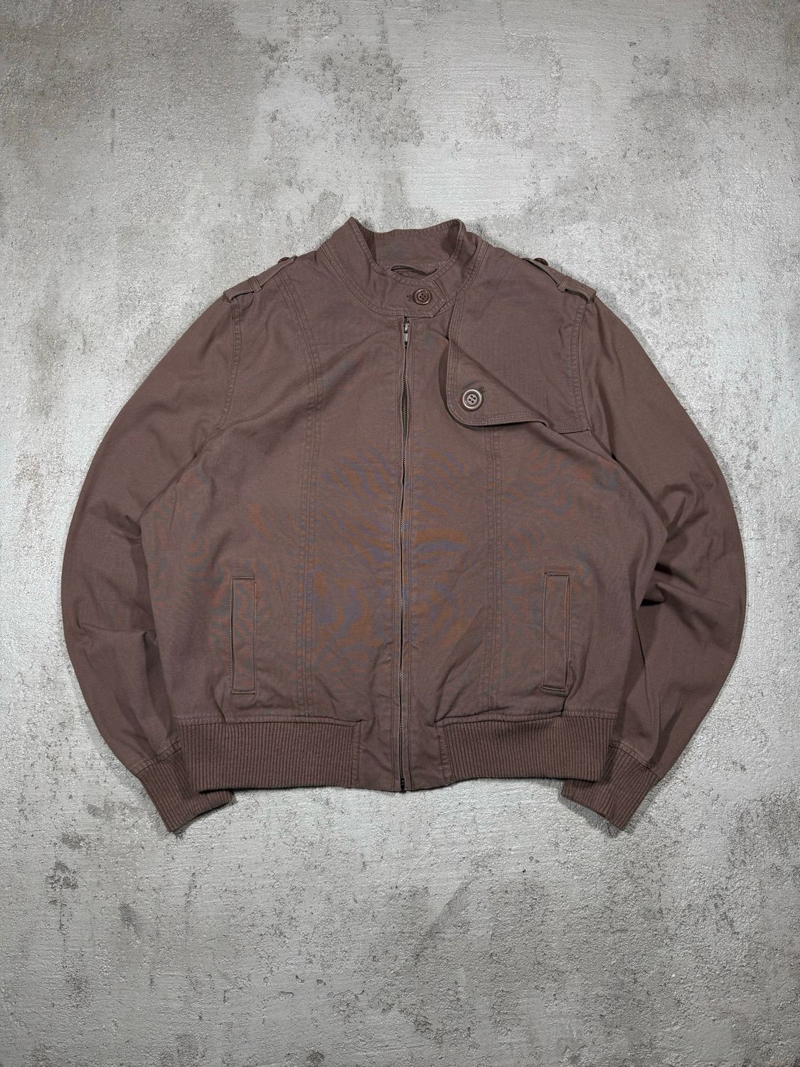Kurtka Brown Material Biker M