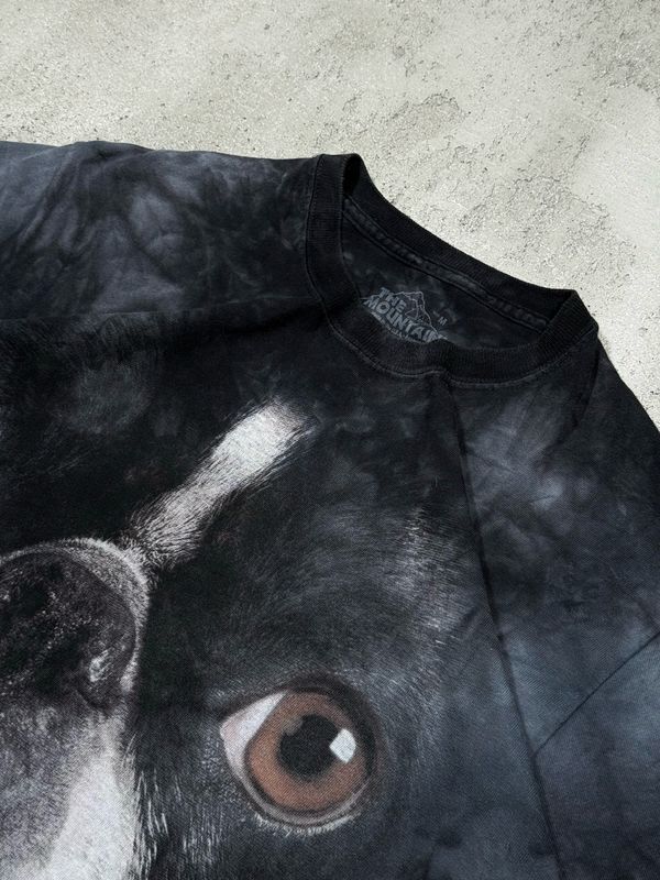 Koszulka TheMountain French Bulldog Tee Tiedye Black M