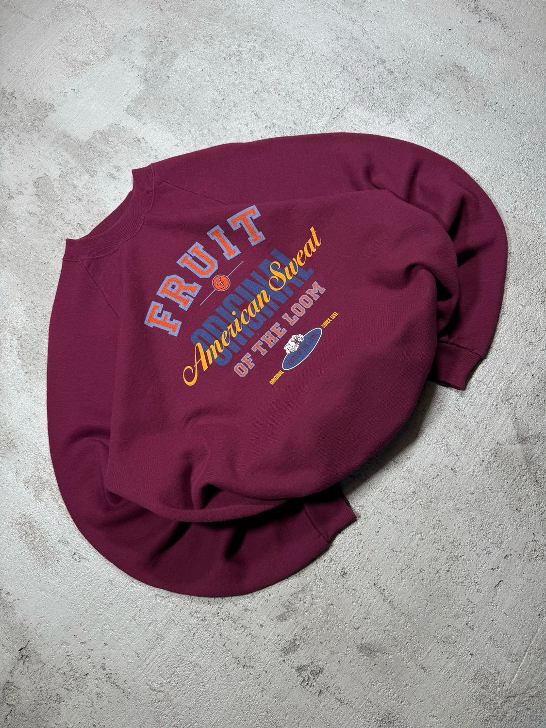 Bluza FOTL American Sweet Original Crewneck Burgund L