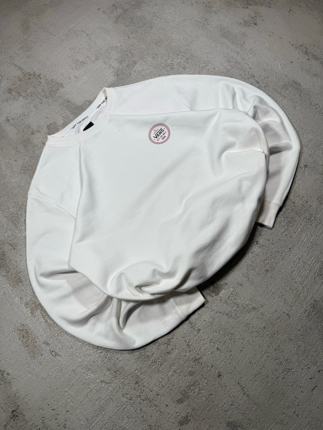 Bluza Vans Checker Circle Logo Crewneck White M