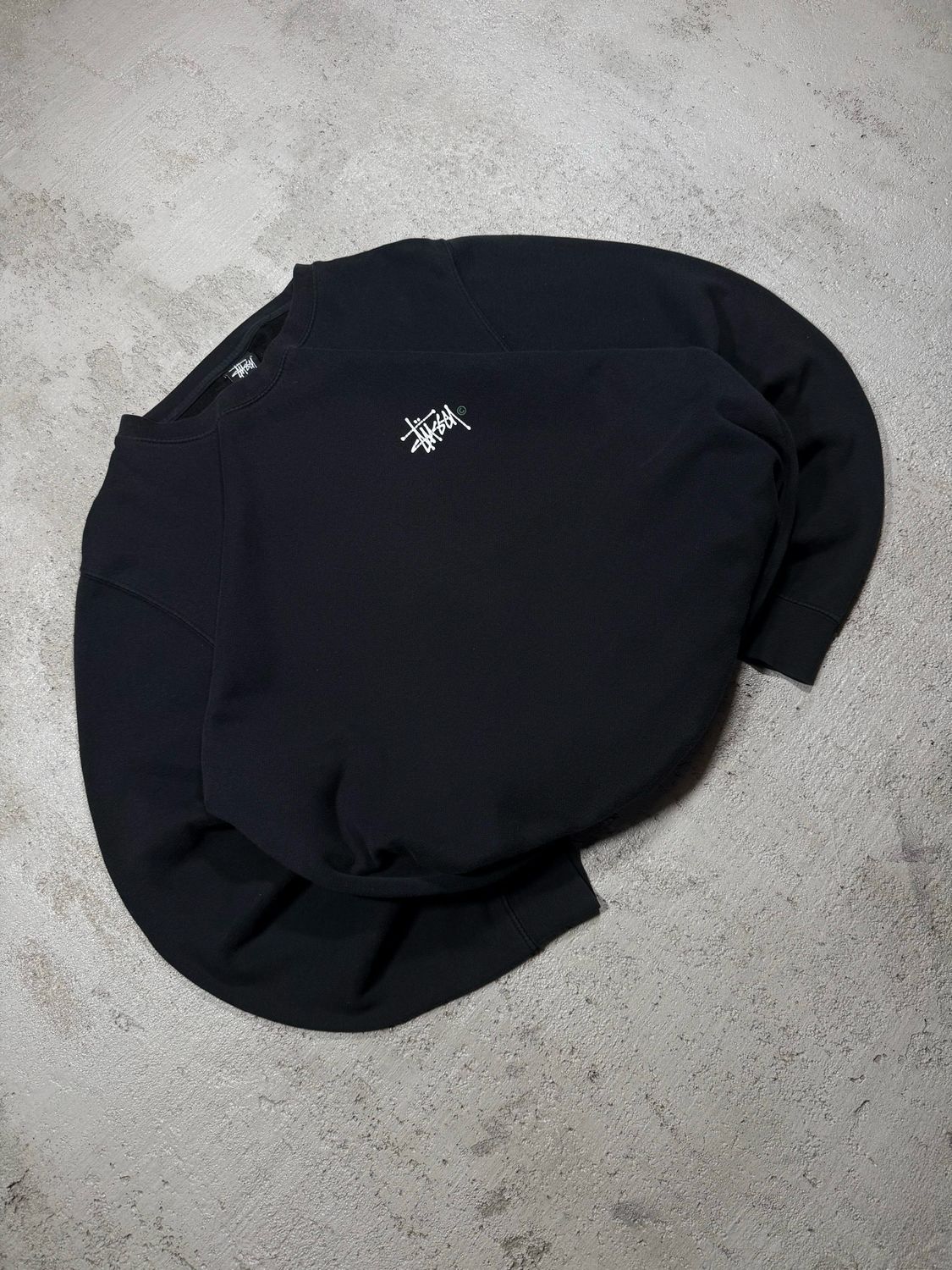 Bluza Stussy Signature Logo Crewneck Black M