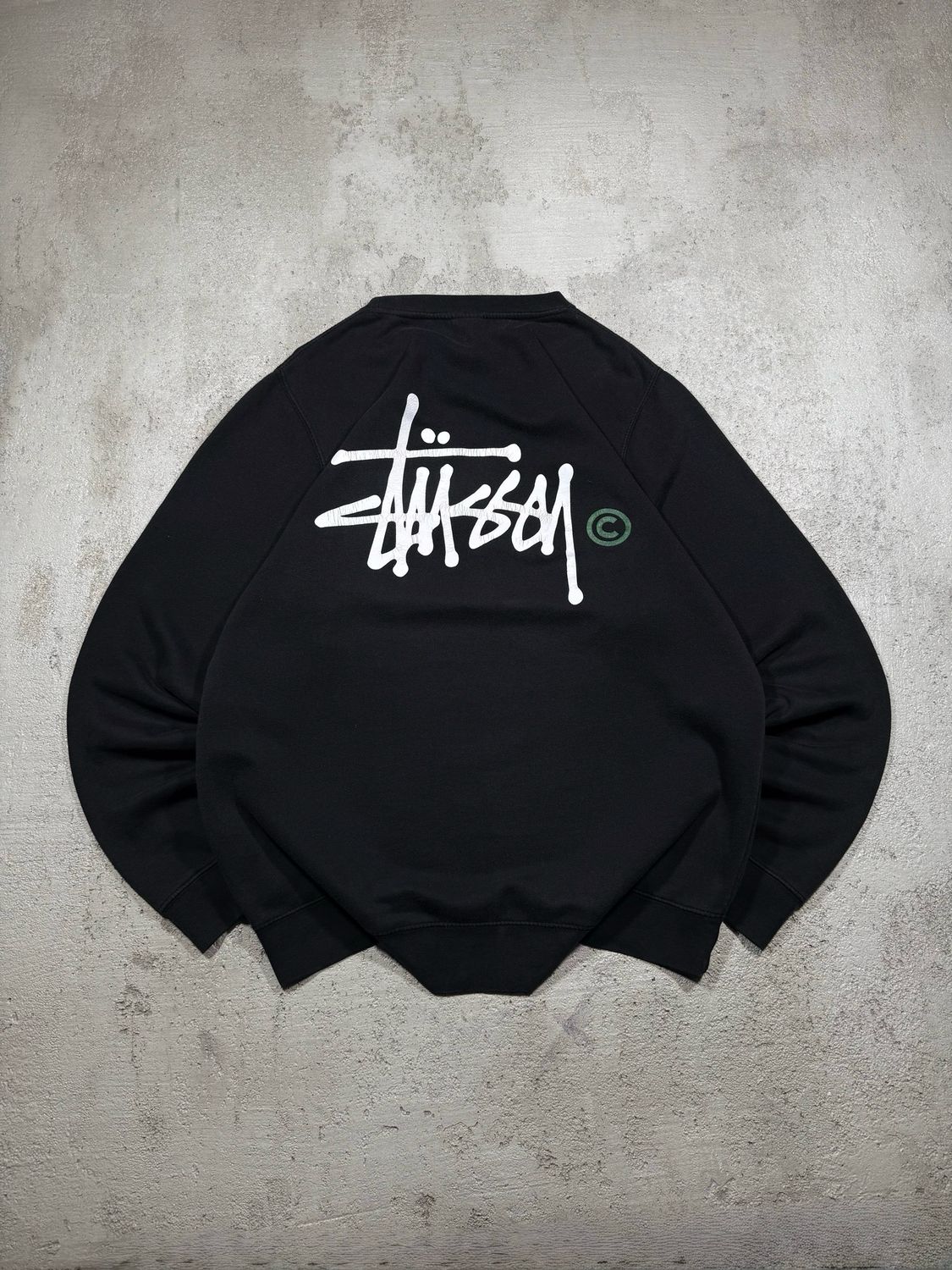 Bluza Stussy Signature Logo Crewneck Black M