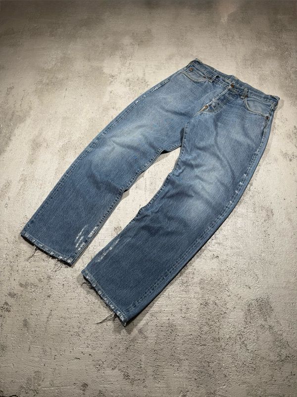 Spodnie Evisu Genes Osaka Distressed Jeans Blue 34/35