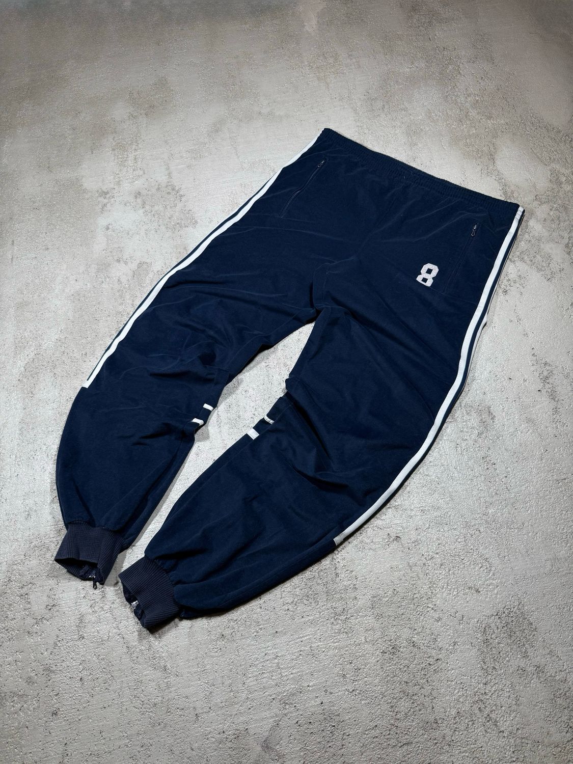 Spodnie Adidas Wh/Stripes Ventex Sweatpants Navy L