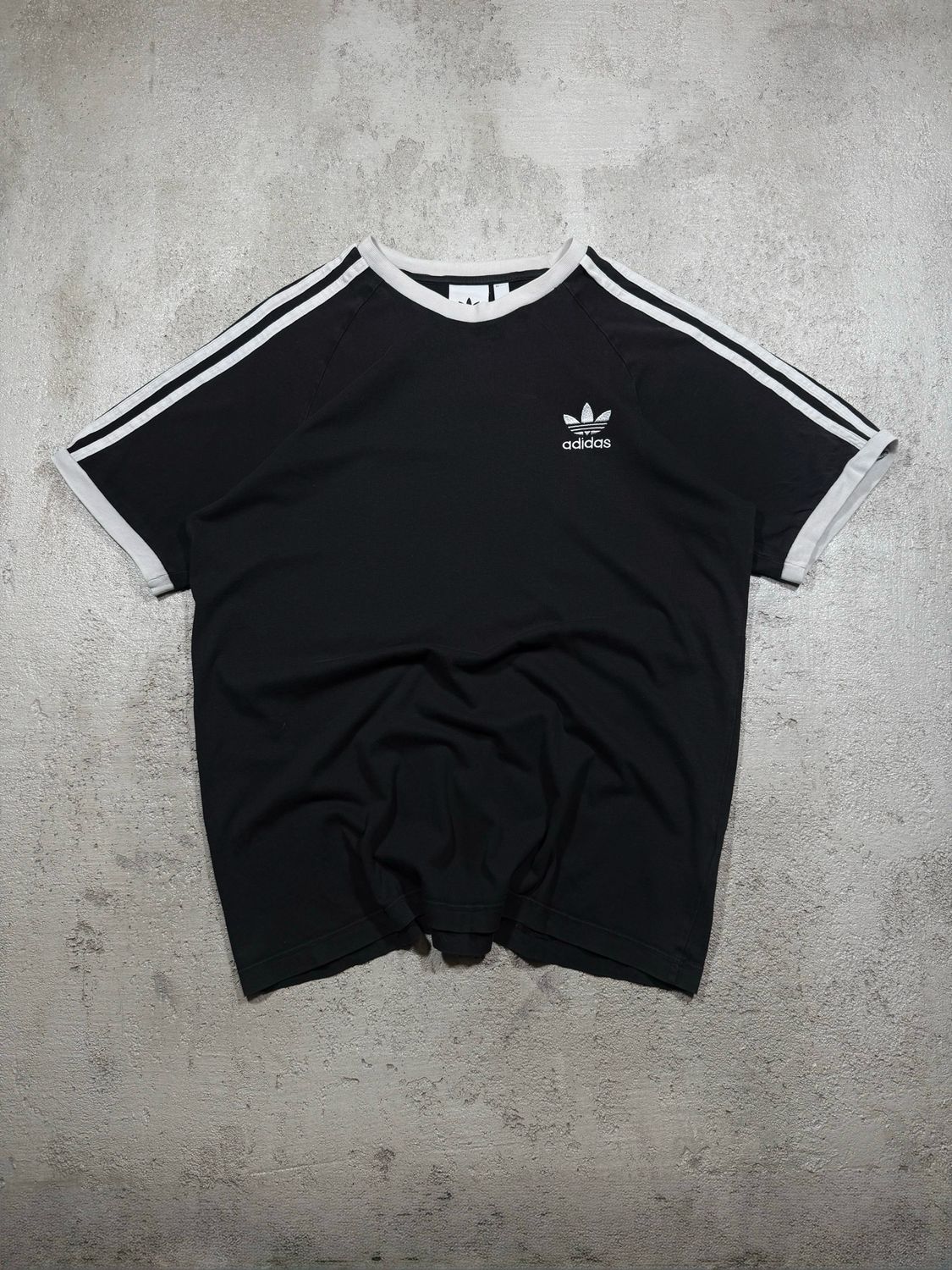 Koszulka Adidas Originals Logo Wh/Stripes Tee Black M