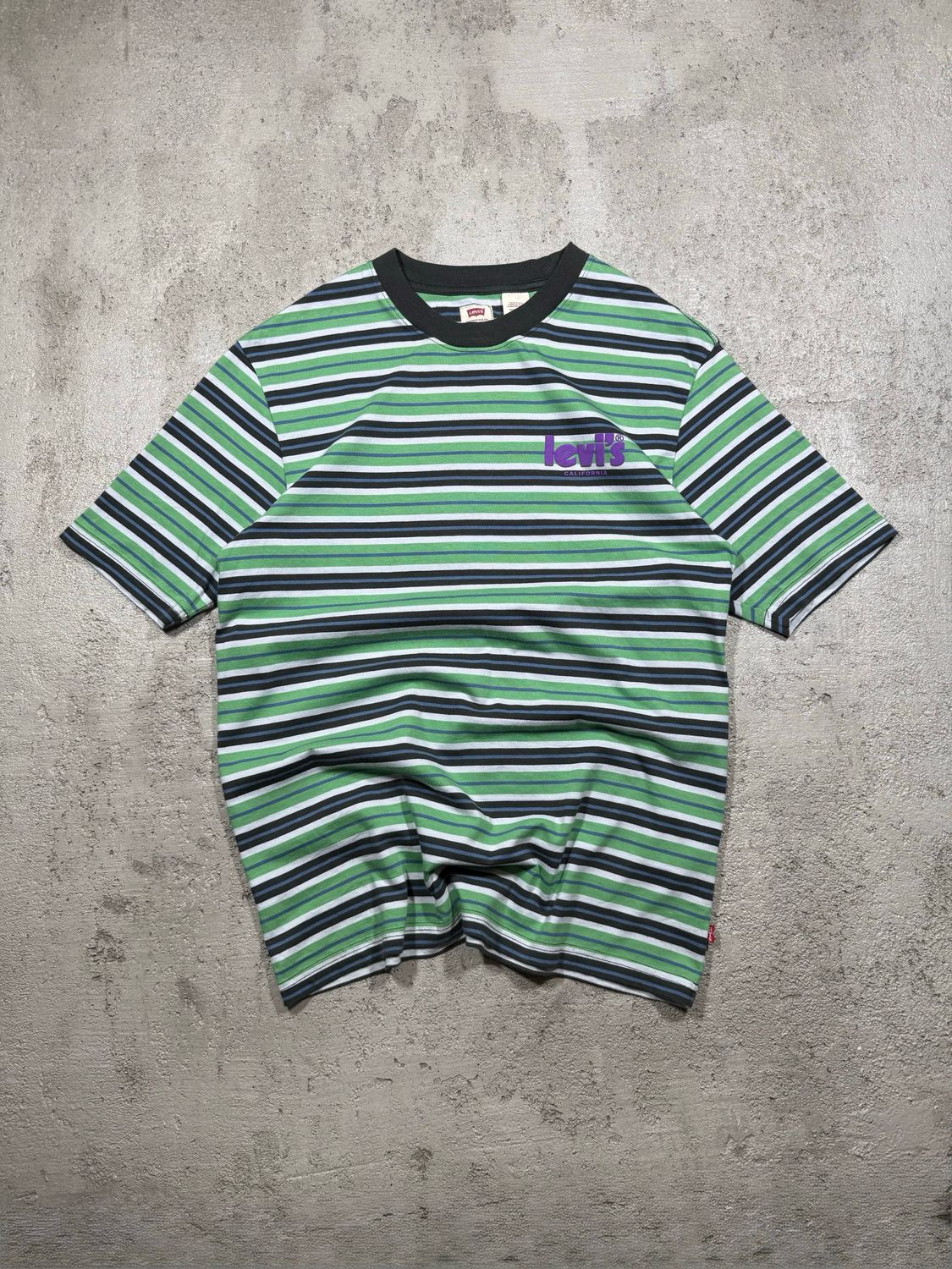 Koszulka Levis California Striped Tee Green S