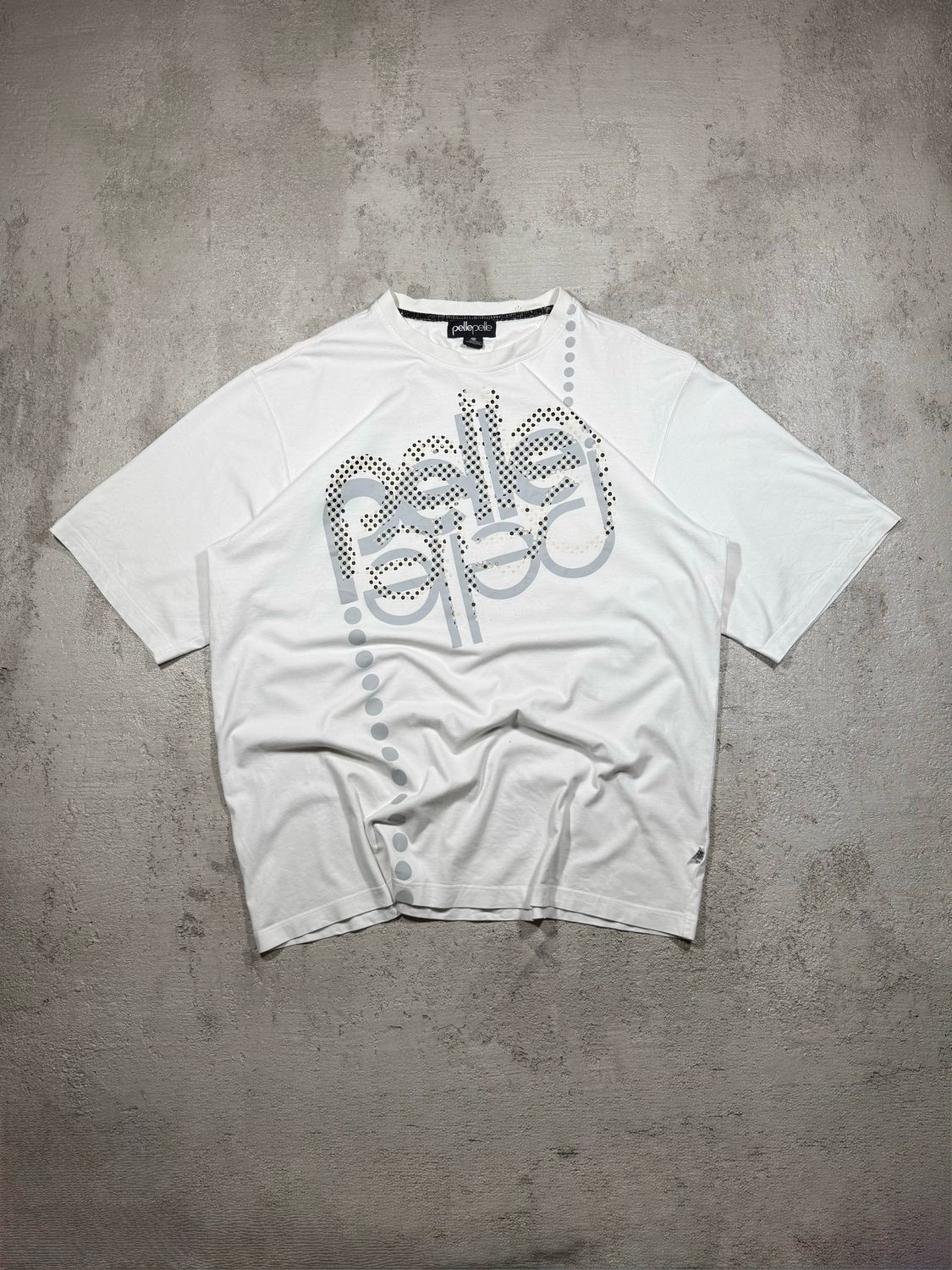 Koszulka PellePelle Dotted Logo Tee White XL