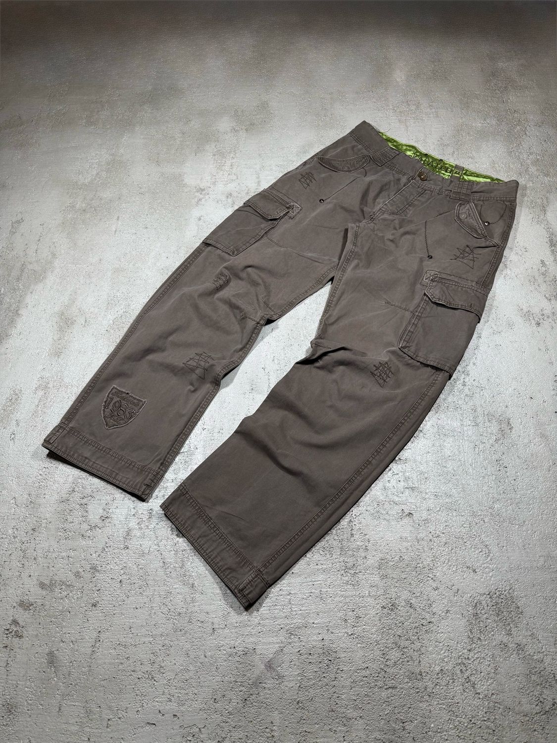 Spodnie Kalatch Stitched Cargo Pants Brown 44