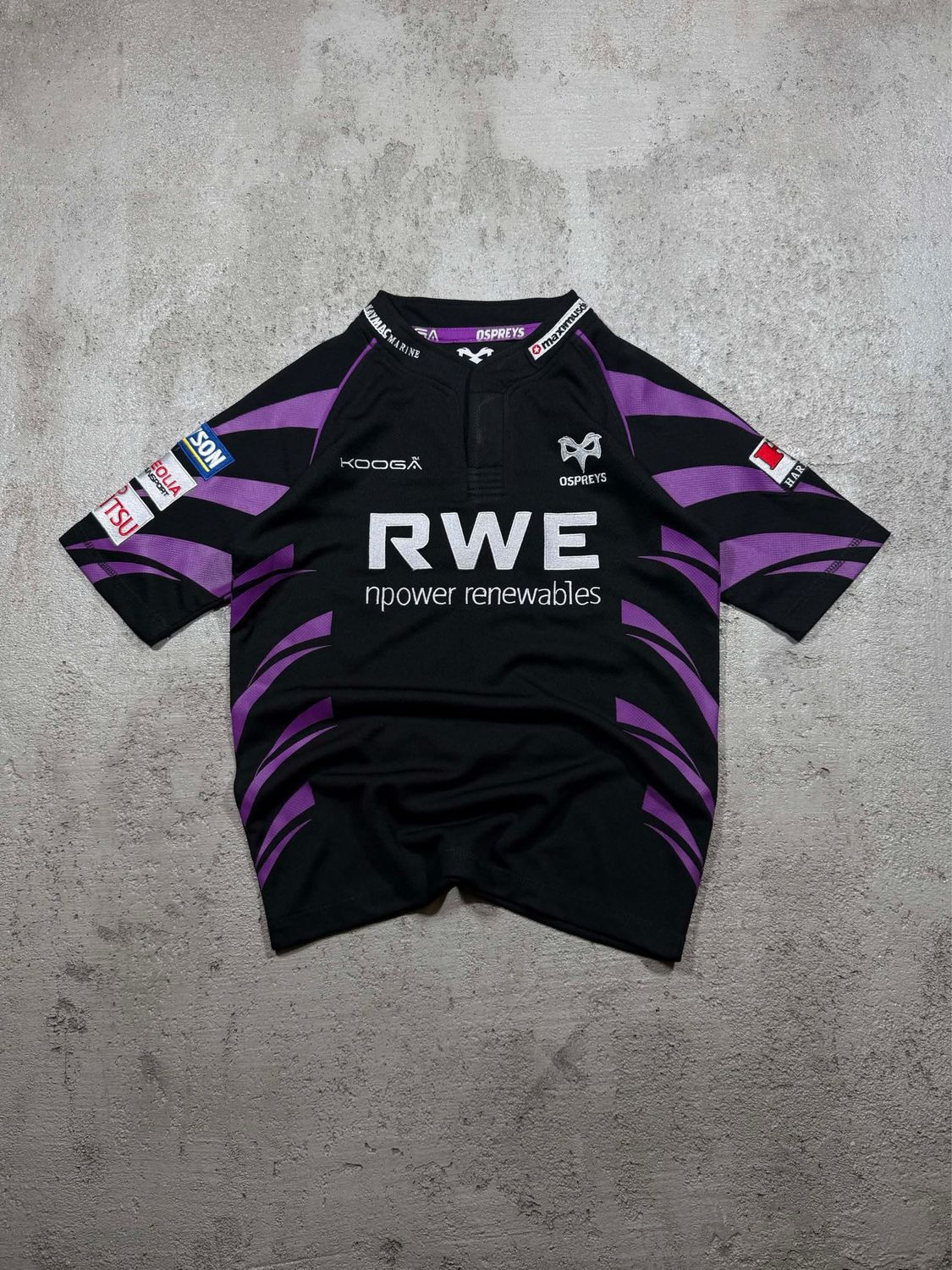 Koszulka Ospreys Rugby Kooga Tee Black S