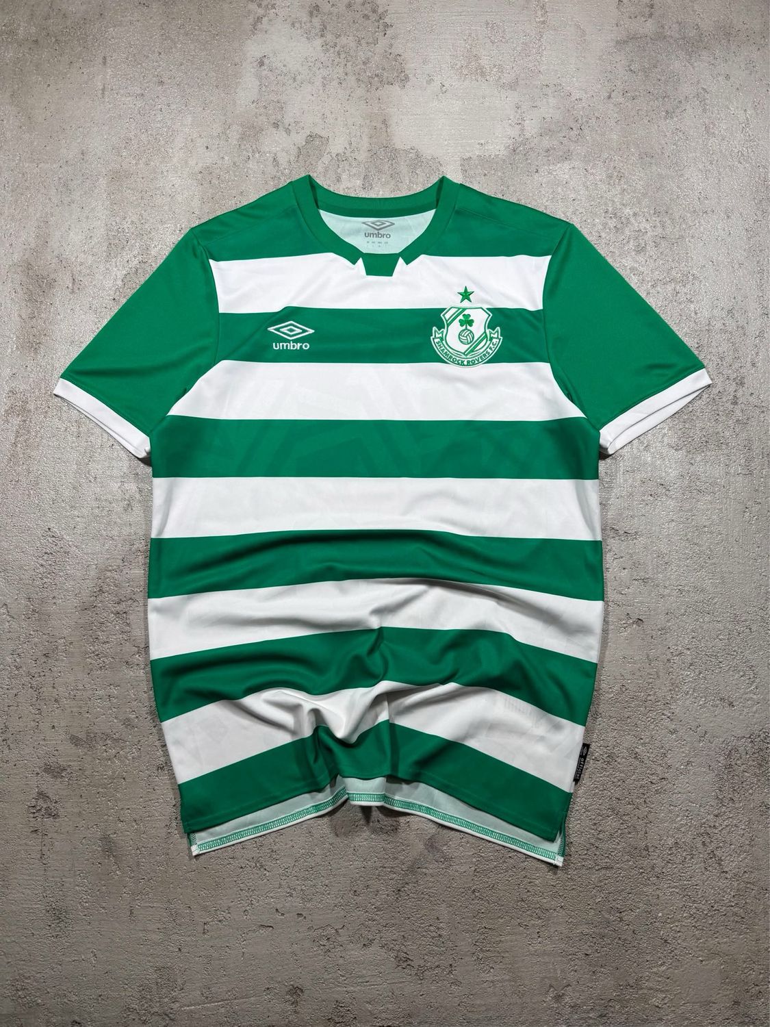 Koszulka Umbro Shamrock Stripes Tee Green/White M