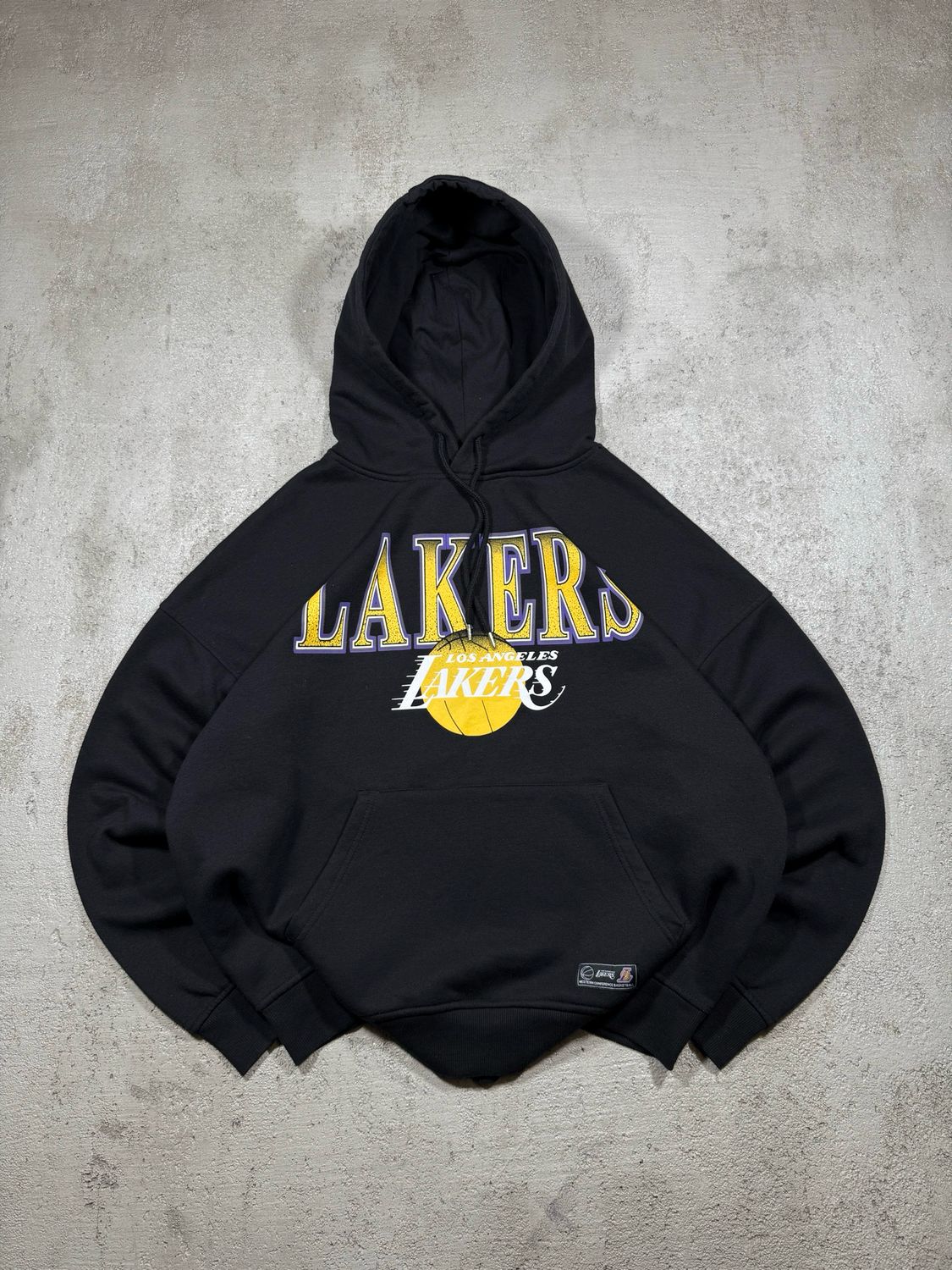 Bluza Los Angeles Lakers Spellout Hoodie Black L