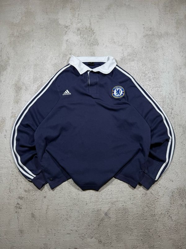 Bluza Adidas Chelsea Collar Crewneck Navy L