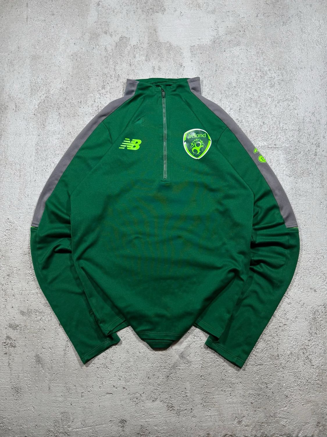 Bluza New Balance Ireland Q/Zipper Green S