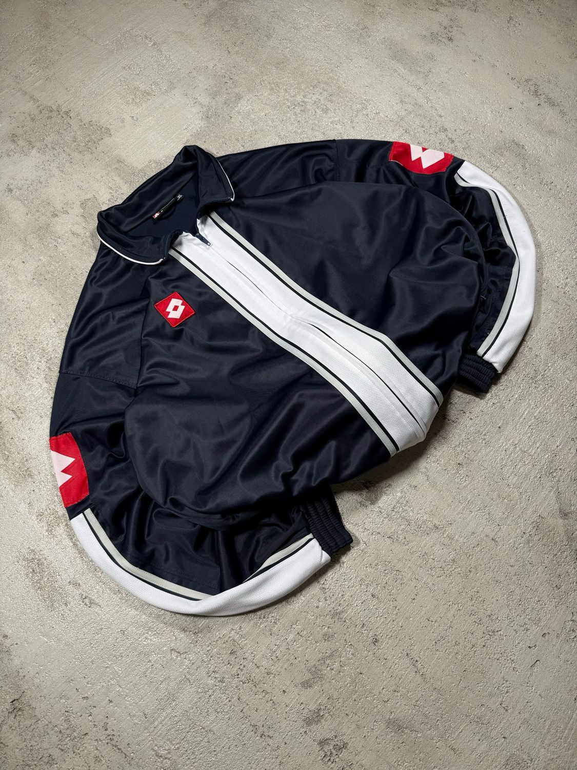 Bluza Lotto Wh/Stripes Sport Zipper Black L