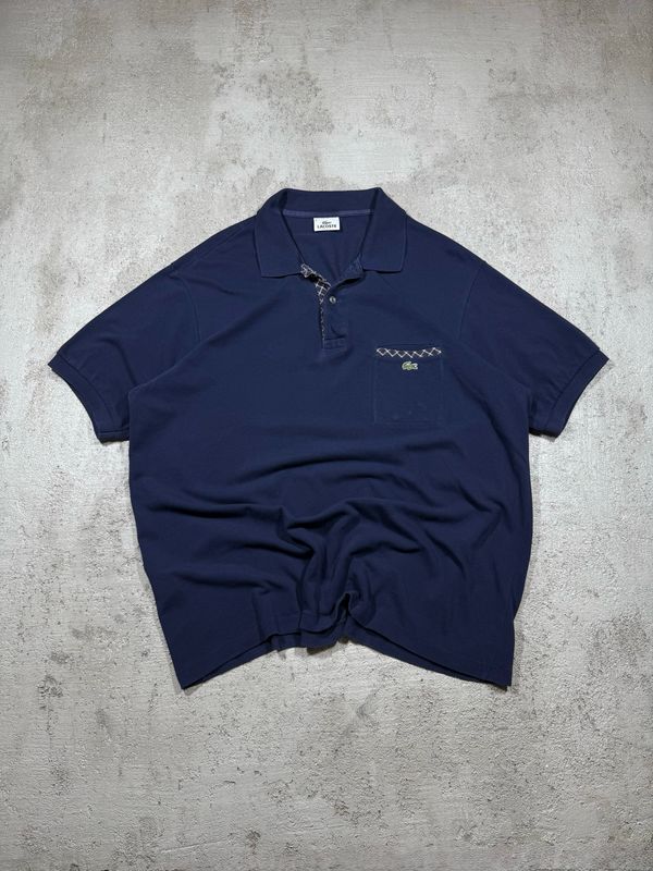 Koszulka Lacoste Checker Pocket Polo Tee Navy L