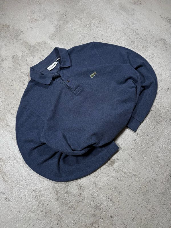 Bluza Lacoste Classic Fit Polo Long Melange-Navy M