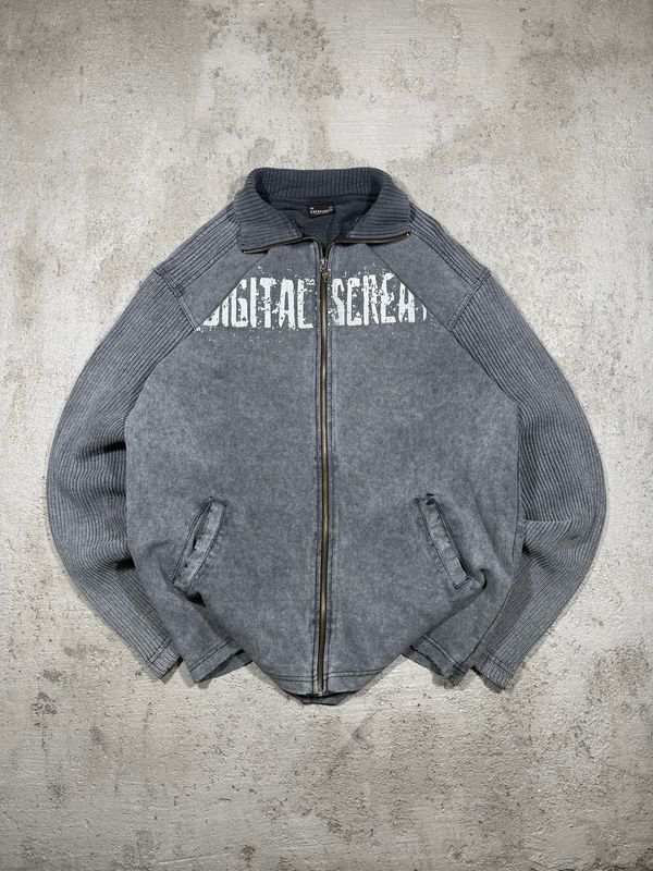 Bluza Roges Digital Screem Zip Sweater Gray M