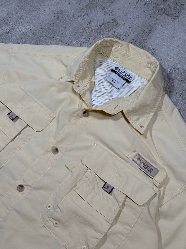 Koszula Columbia PFG Buttons Outdoor Shirt Light-Yellow L