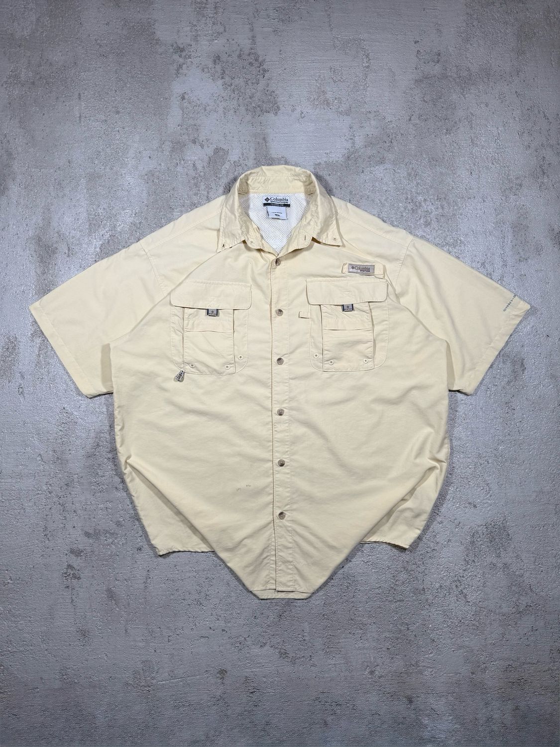 Koszula Columbia PFG Buttons Outdoor Shirt Light-Yellow L