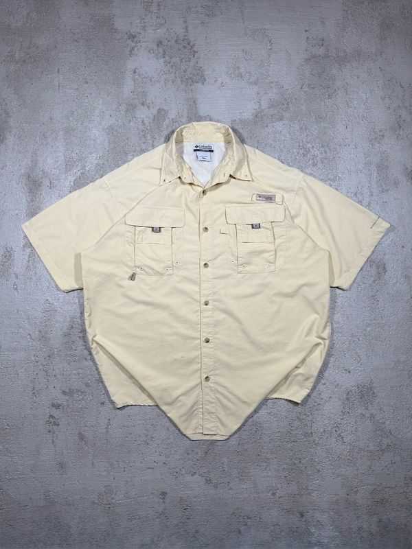 Koszula Columbia PFG Buttons Outdoor Shirt Light-Yellow L